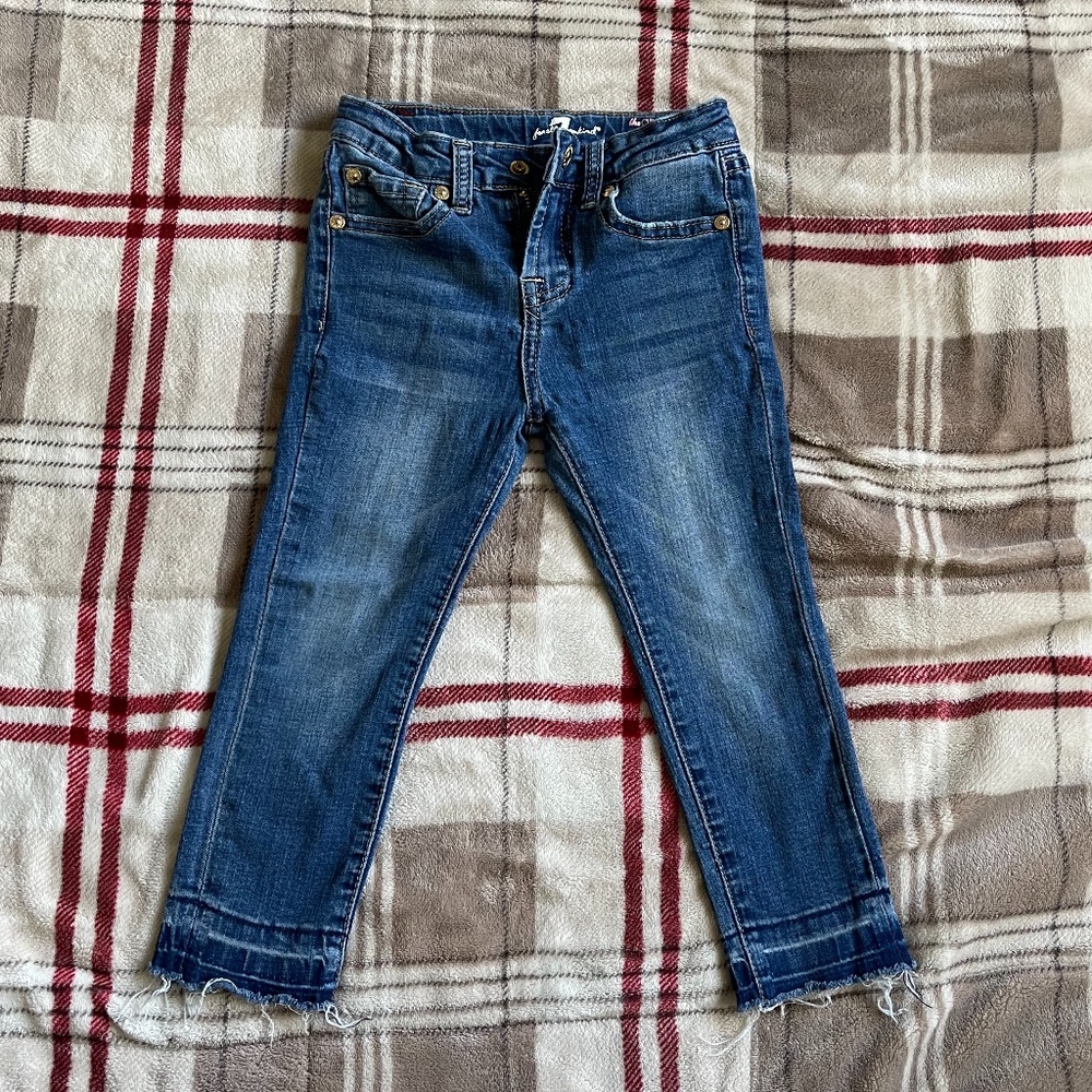 7 For All Mankind ® The Ankle Released Hem Skinny Jeans (Little Girl)